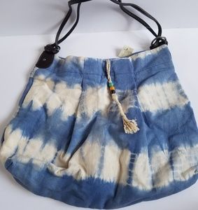 American Eagle Outfitter Blue White Tie Dye Bag